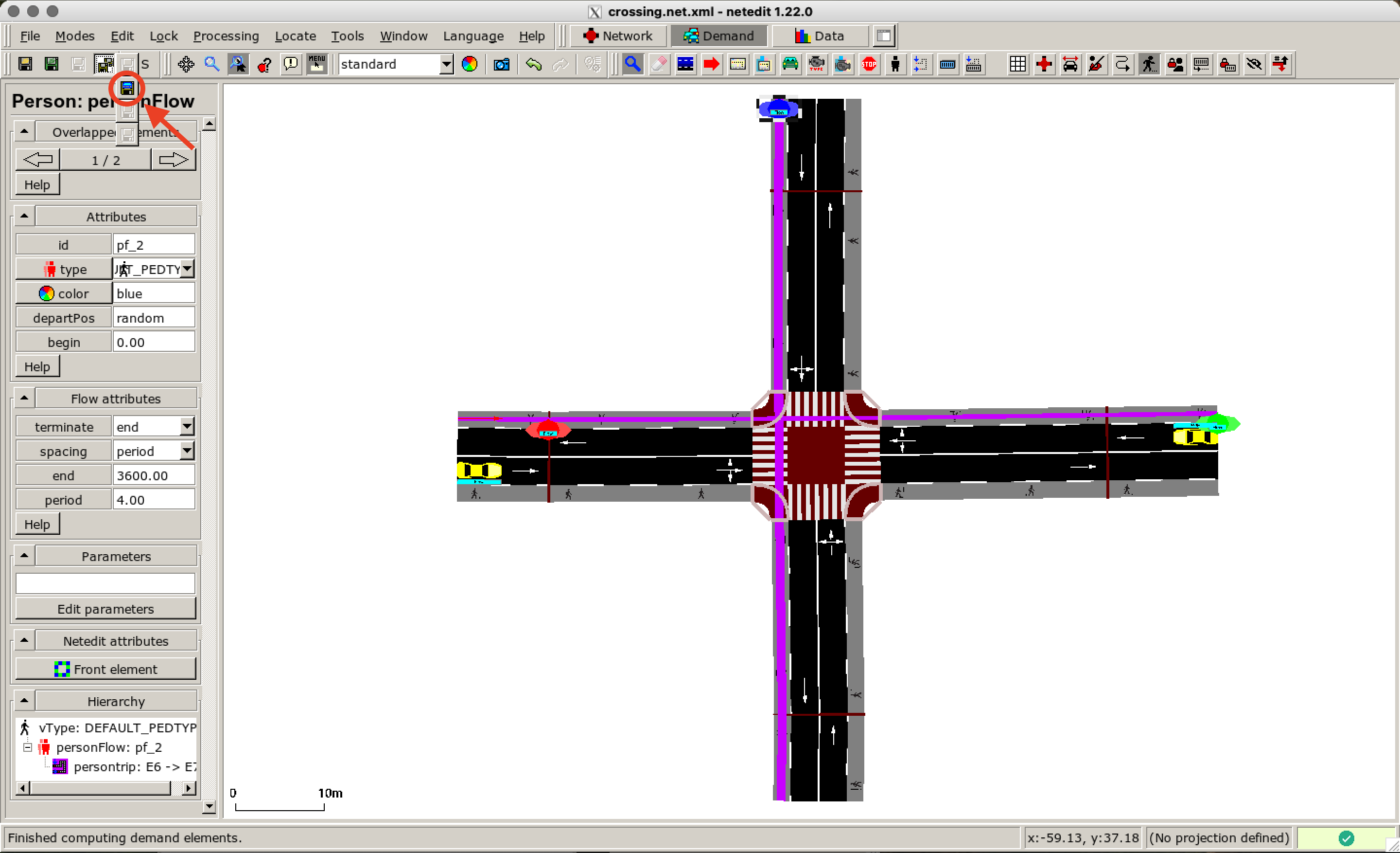 Save the final demand configuration